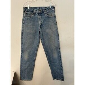 Carhartt Men's Size 32x32 Relaxed Fit Medium Wash Denim Jeans Workwear B17 DST